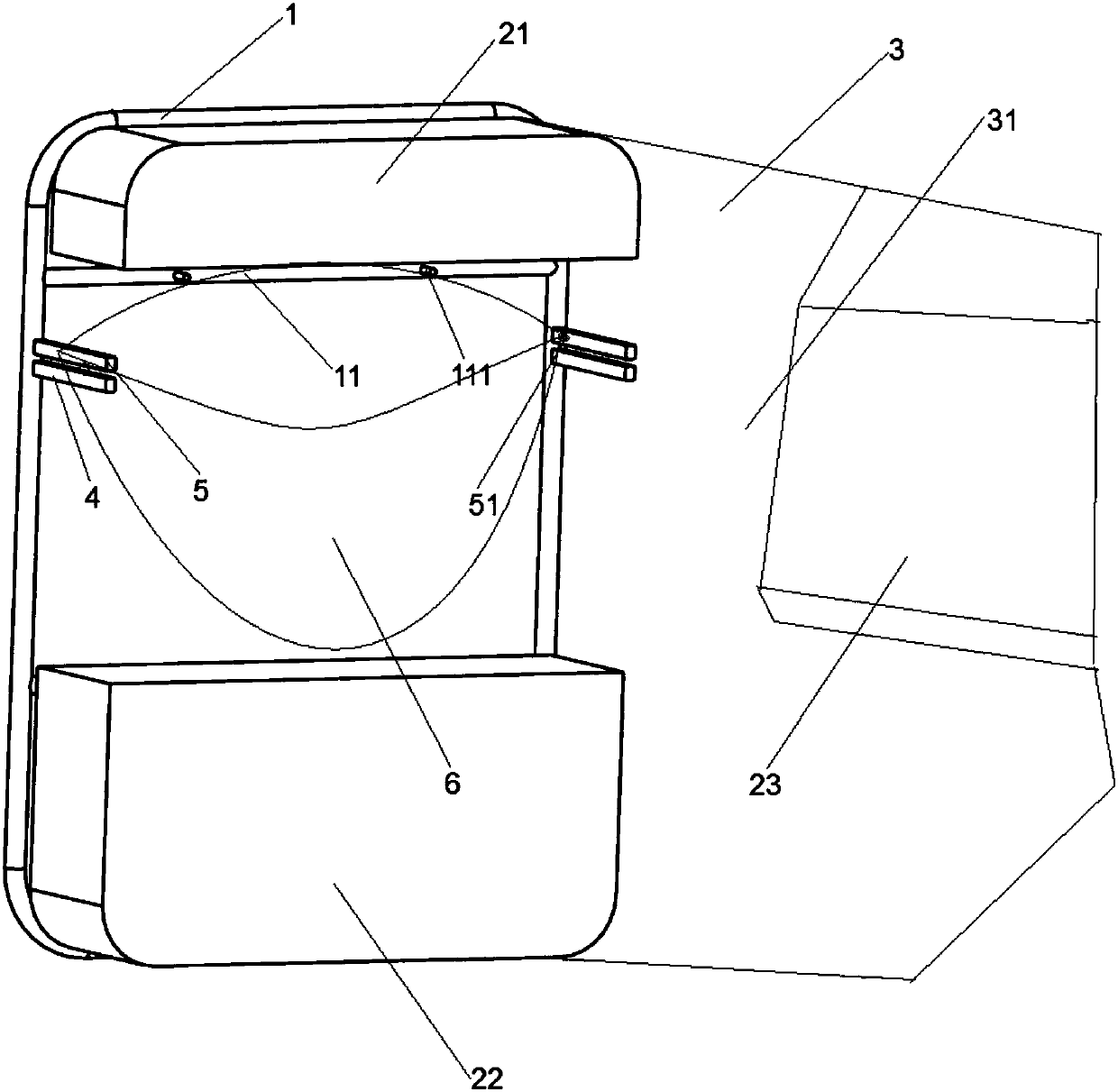 Garbage collection device for backrest of automobile and method of use thereof