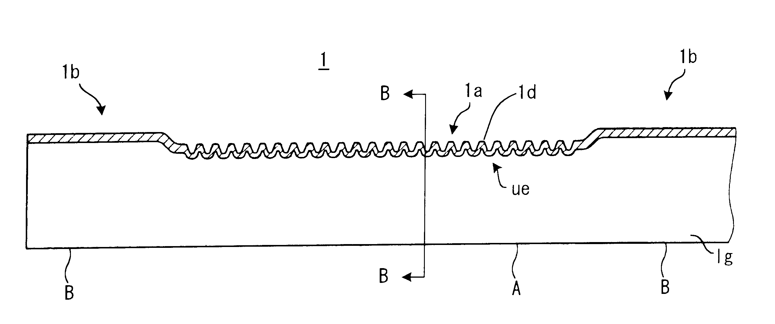 Hollow rack shaft