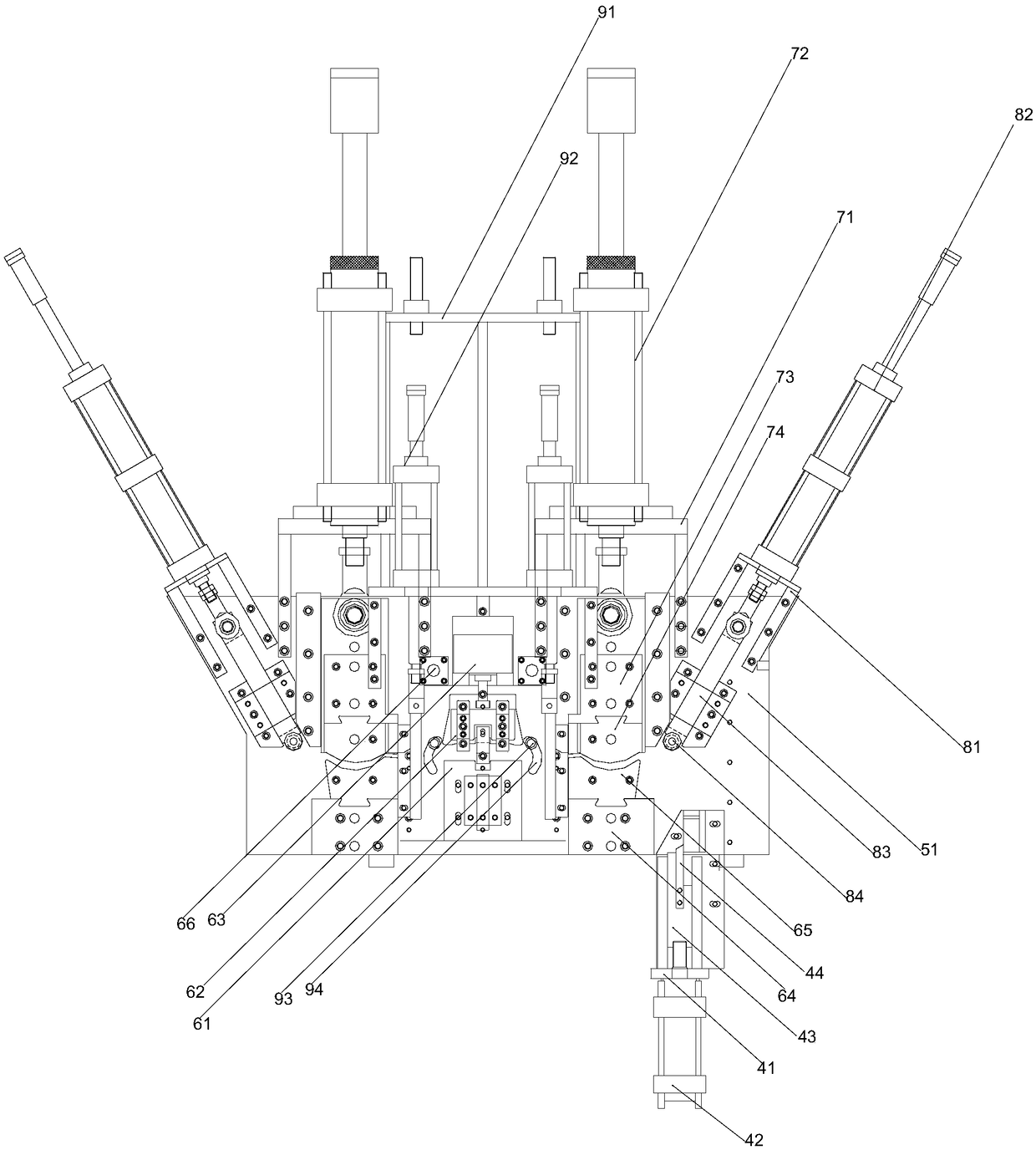 Wire forming machine of portal frame structure