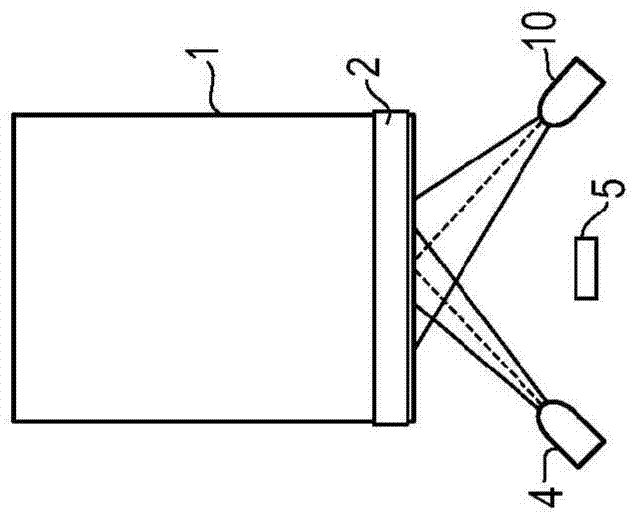 Detector device for blood culture bottle with colorimetric sensor