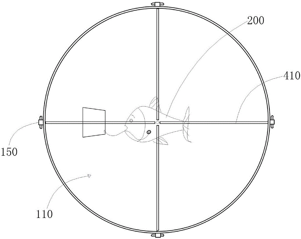 Fish state monitoring device capable of achieving multi-angle thunderstrike