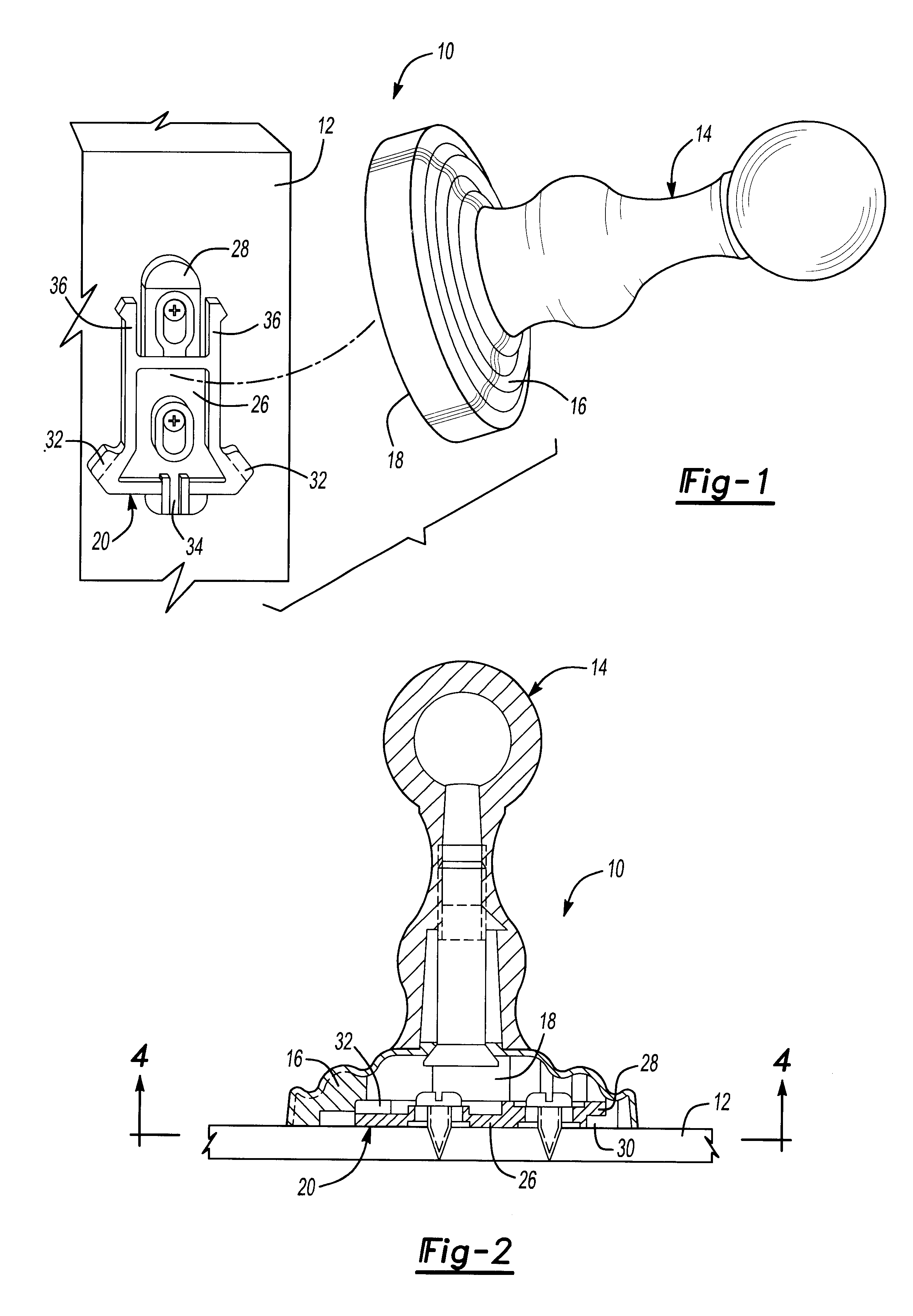 Mounting bracket for wall mounted accessory