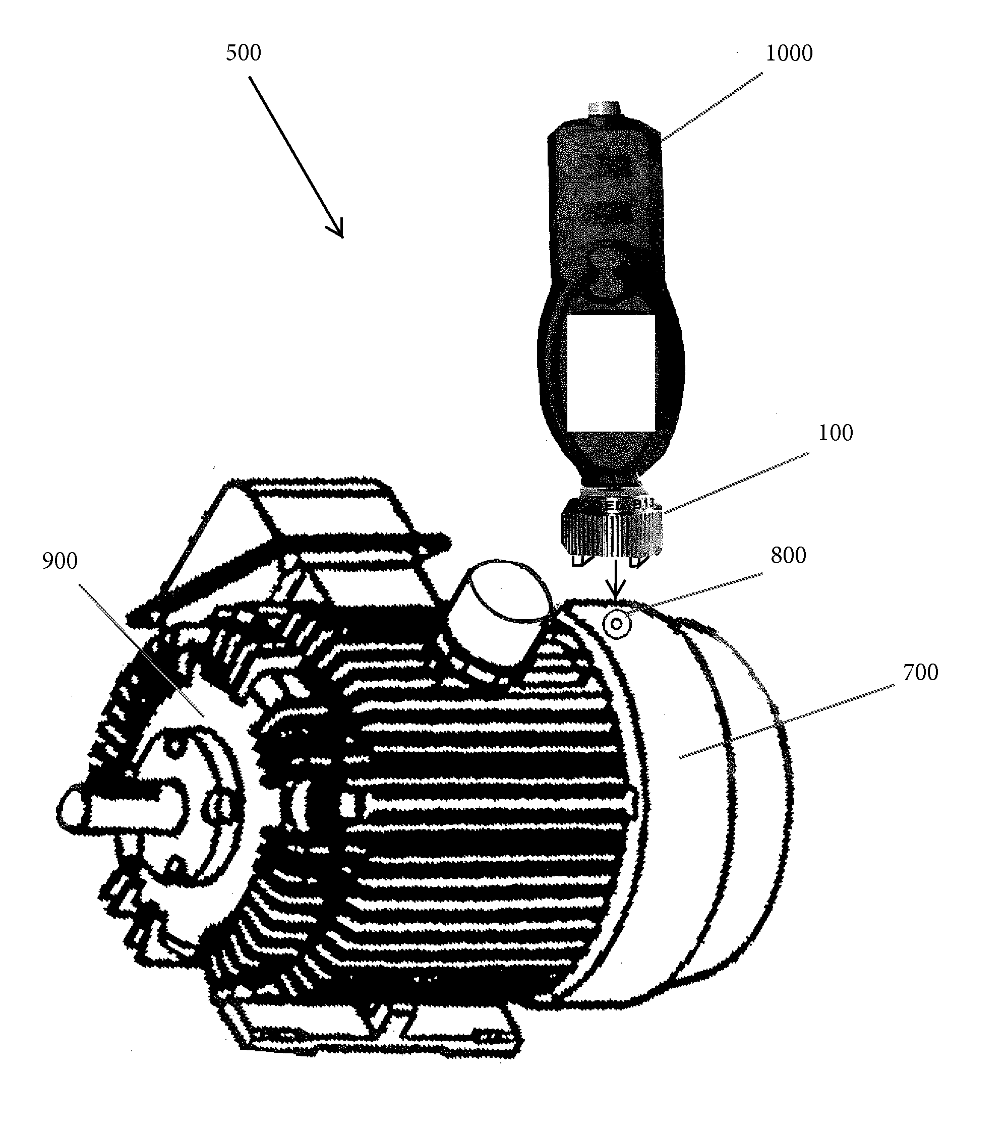 Method of operating an infrared temperature magnet with an RFID antenna