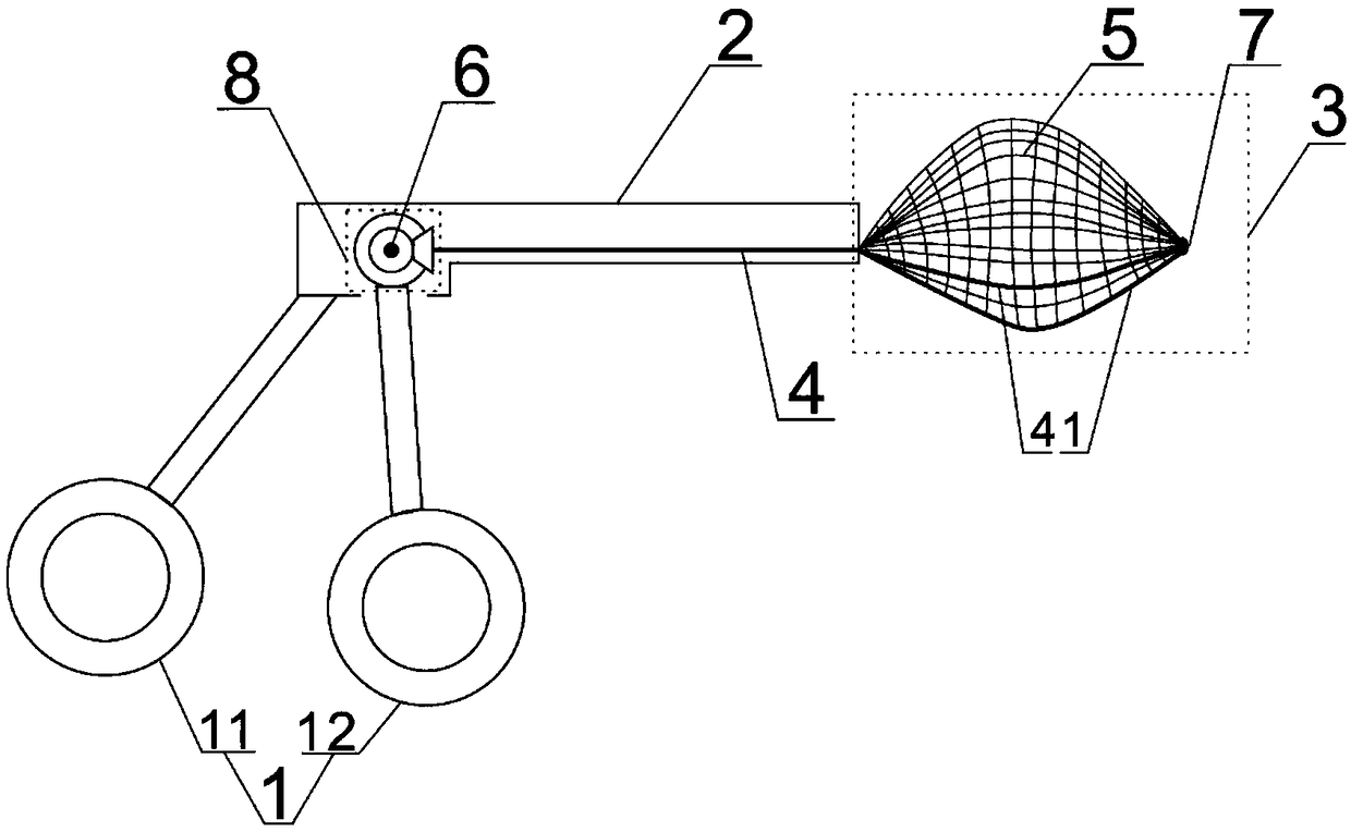 Nasal cavity foreign matter taking-out clamp