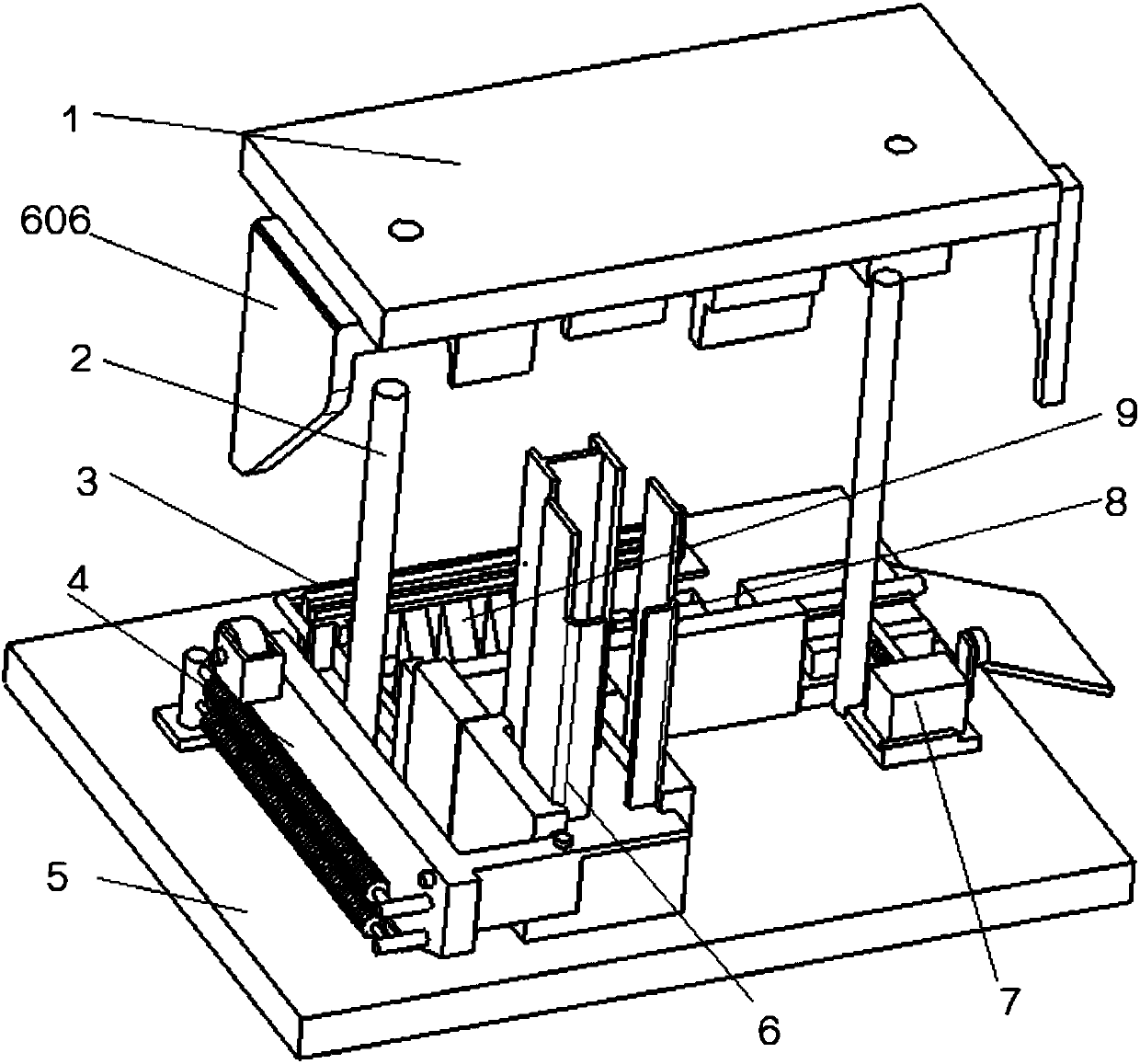 Novel efficient shutter die feeding device