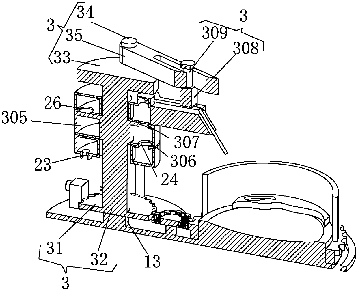 Ink grinding device