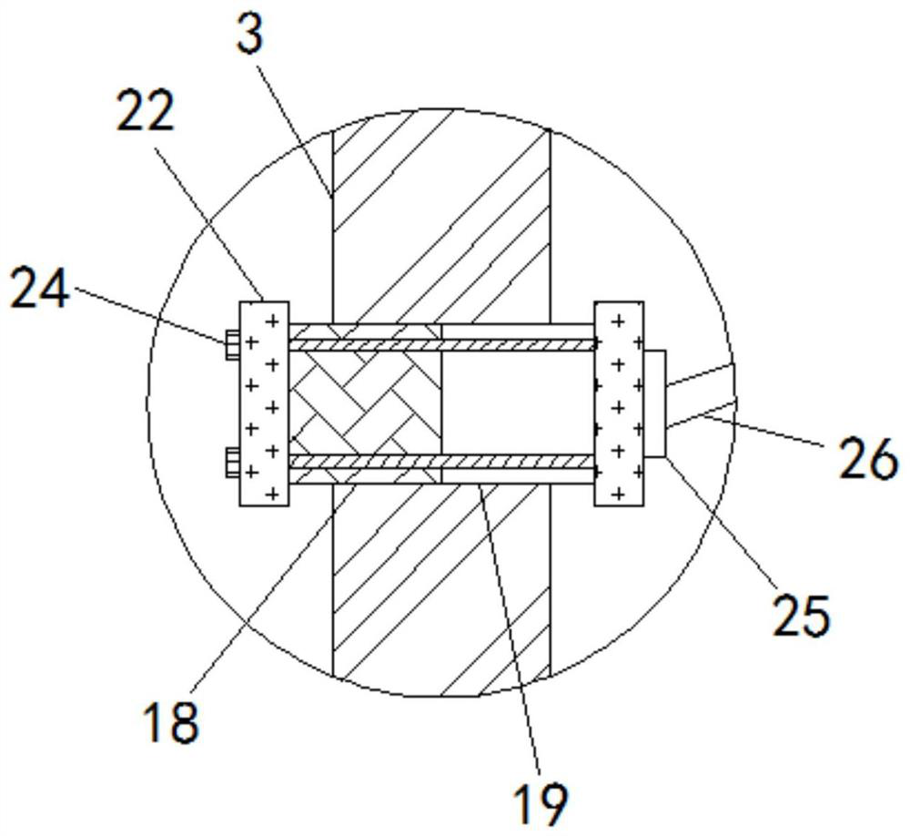 Power grid telegraph pole capable of buffering impact force