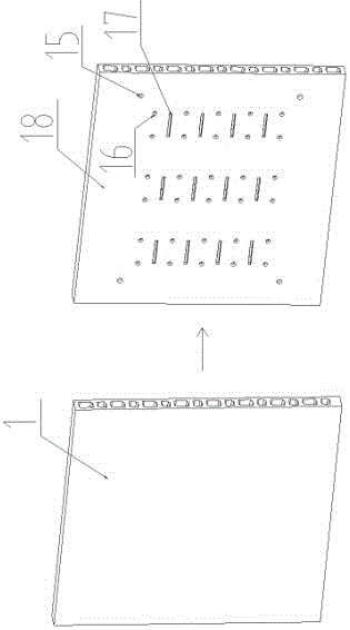 An easy-to-disassemble combined display board and its manufacturing method