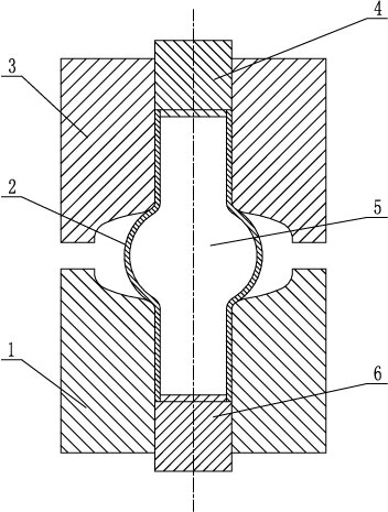 Method for forming diameter-variable parts by viscoelastic-plastic flexible die