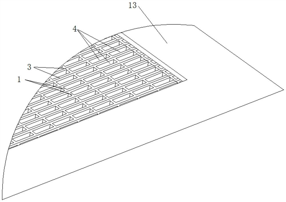 Graphene multi-pole curved force superposition conductive pole piece, dust collection electric field module and manufacturing process thereof