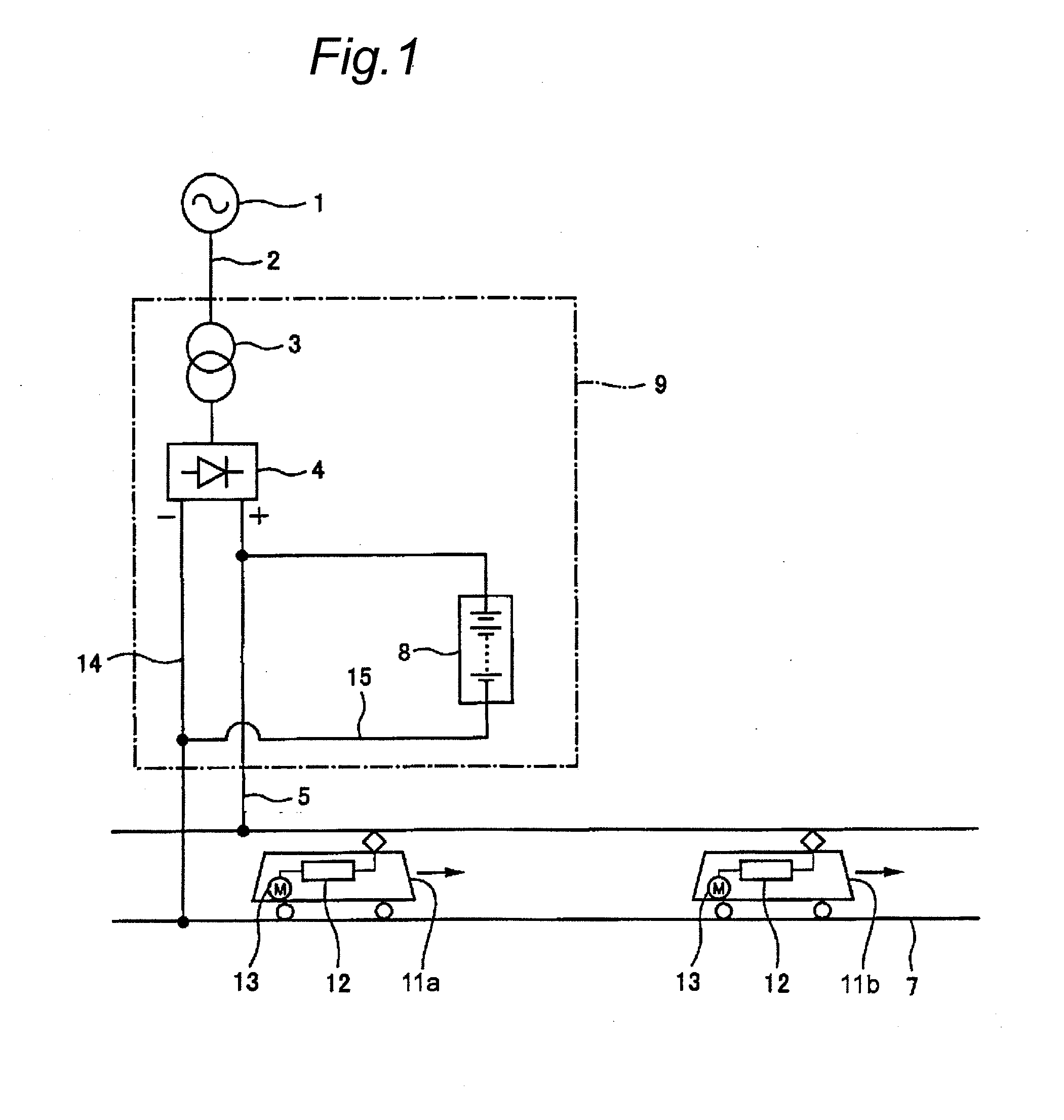 Electric railway power-supply system