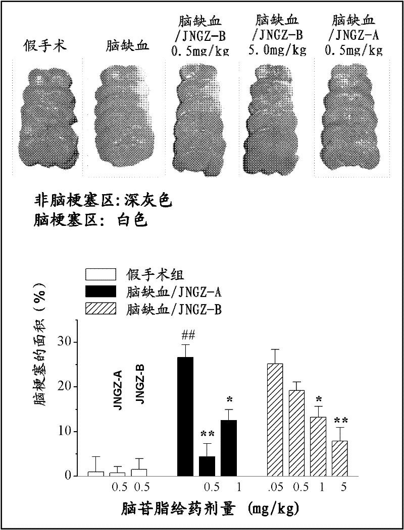 Application of cerebroside B compound