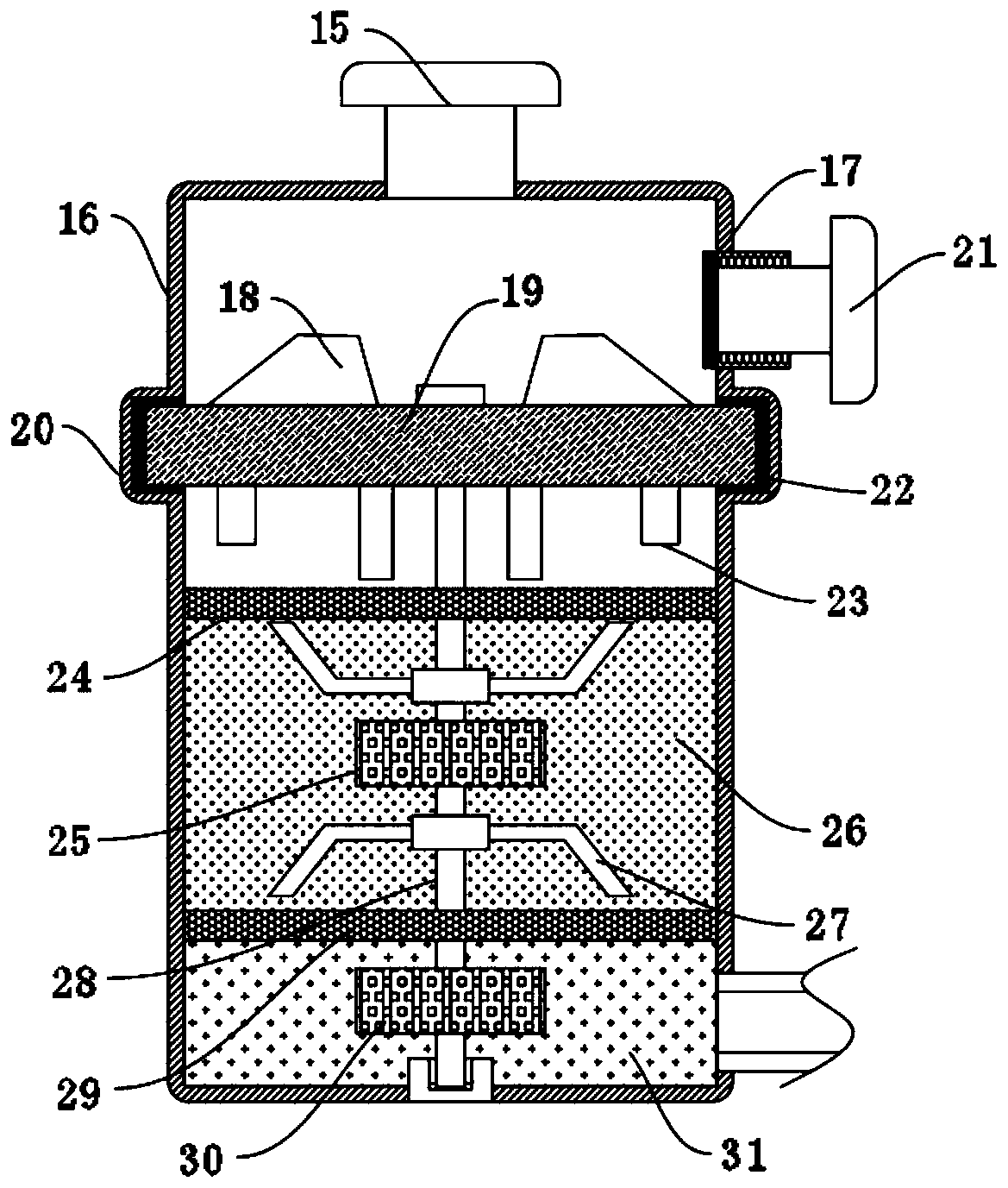 Heavy metal wastewater treater based on magnetic sepiolite adsorbent