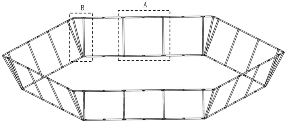 A single-layer regular hexagonal cone deployable truss antenna structure driven by torsion springs