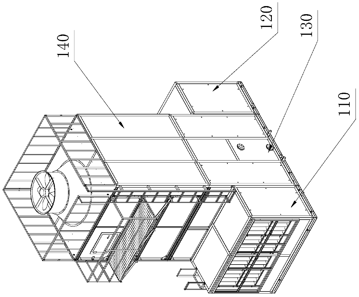 Compound water evaporative chiller