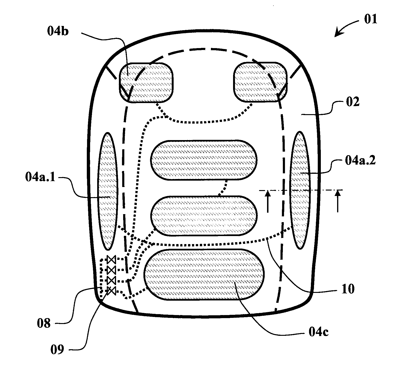 Seat Cushion With Bubble Elements