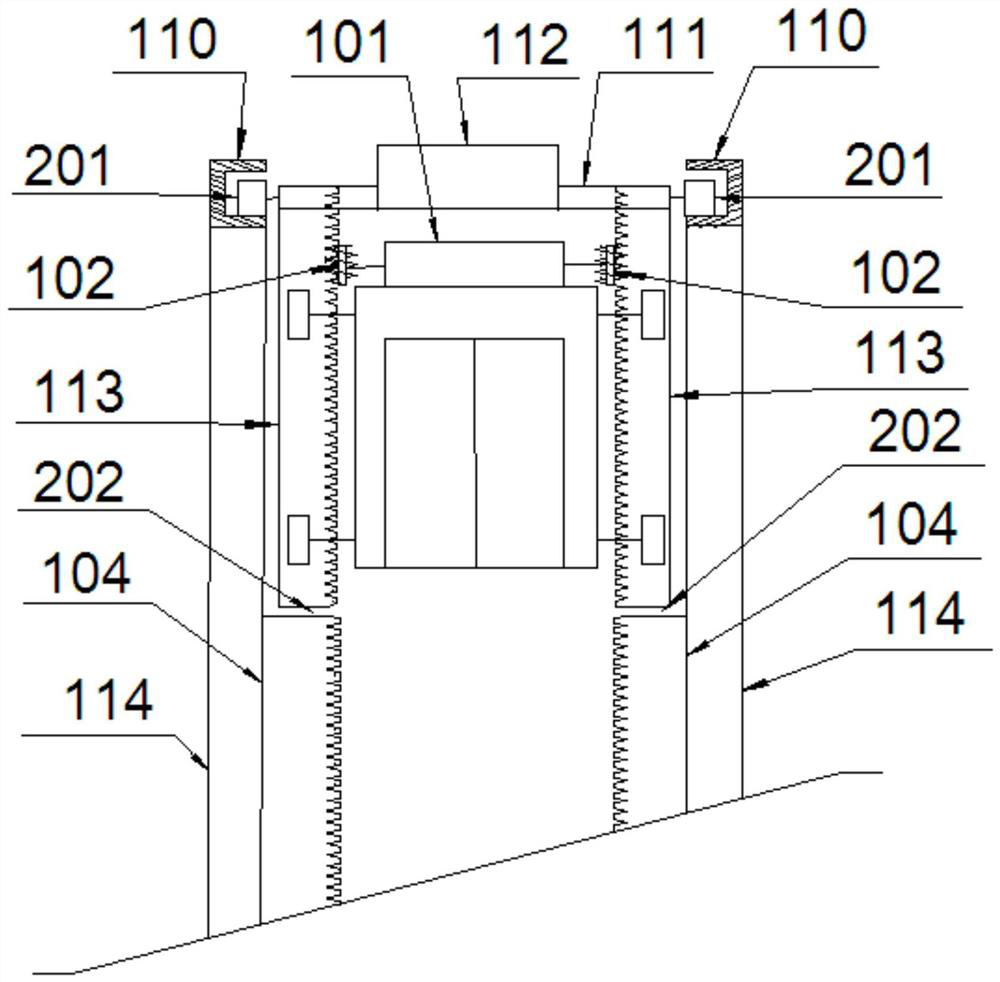 Cordless elevator system and control method for vertical lifting and horizontal movement