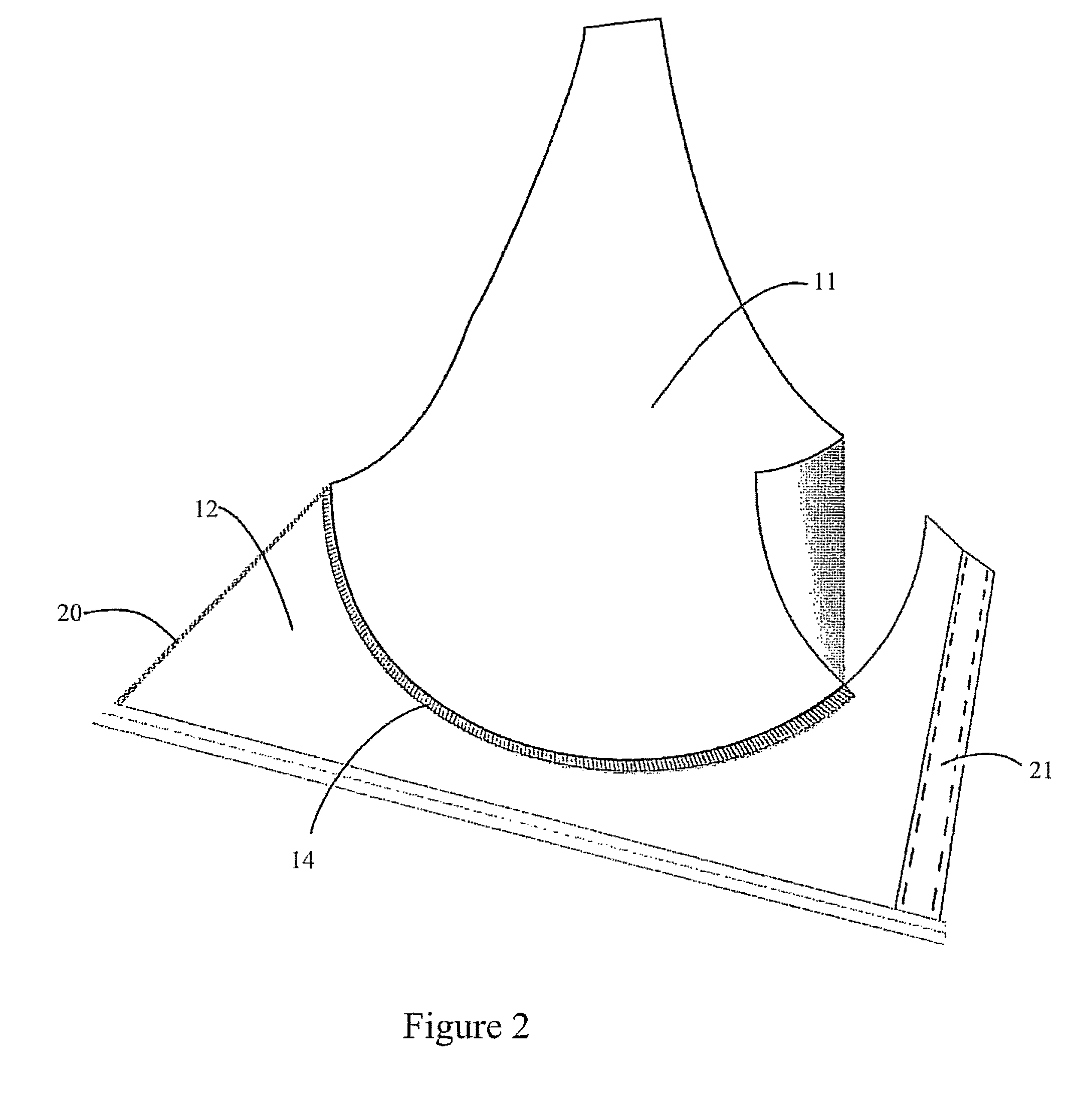 Elastic reinforced inframammary curve bra