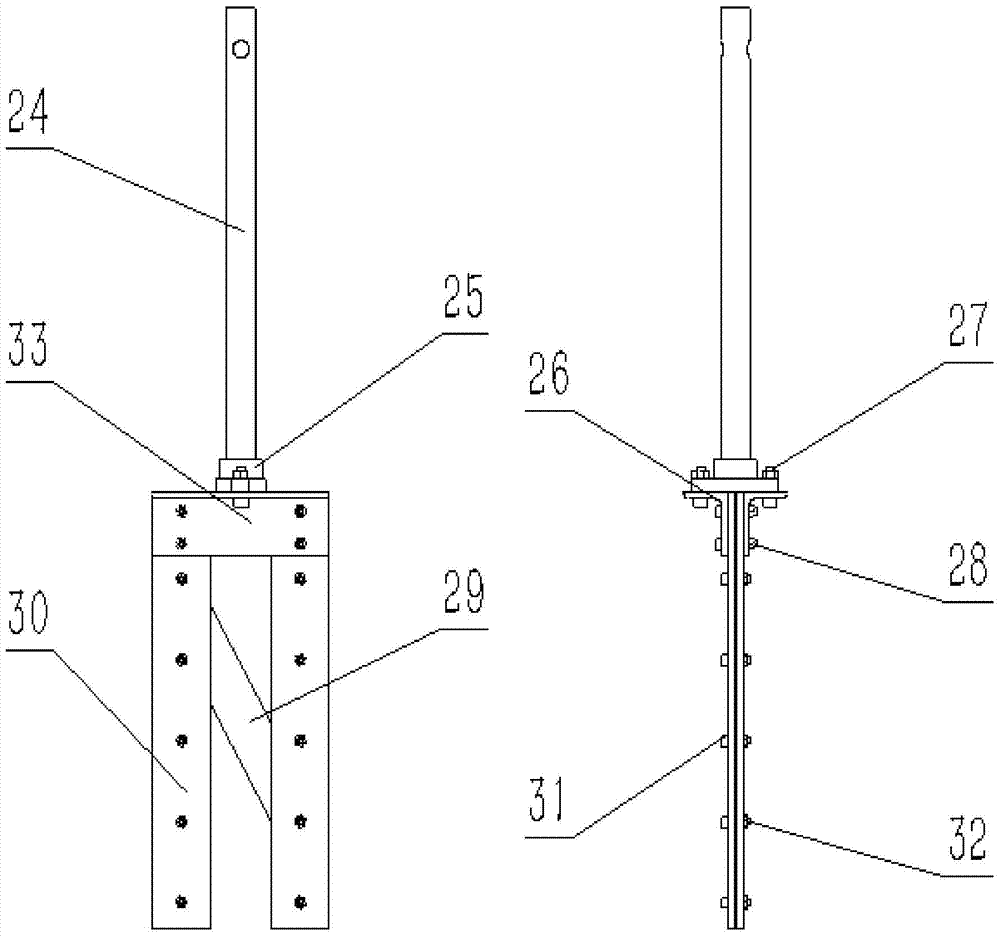 A cutting test device for hard branch grafted seedlings of forest fruit based on cutting and sliding cutting