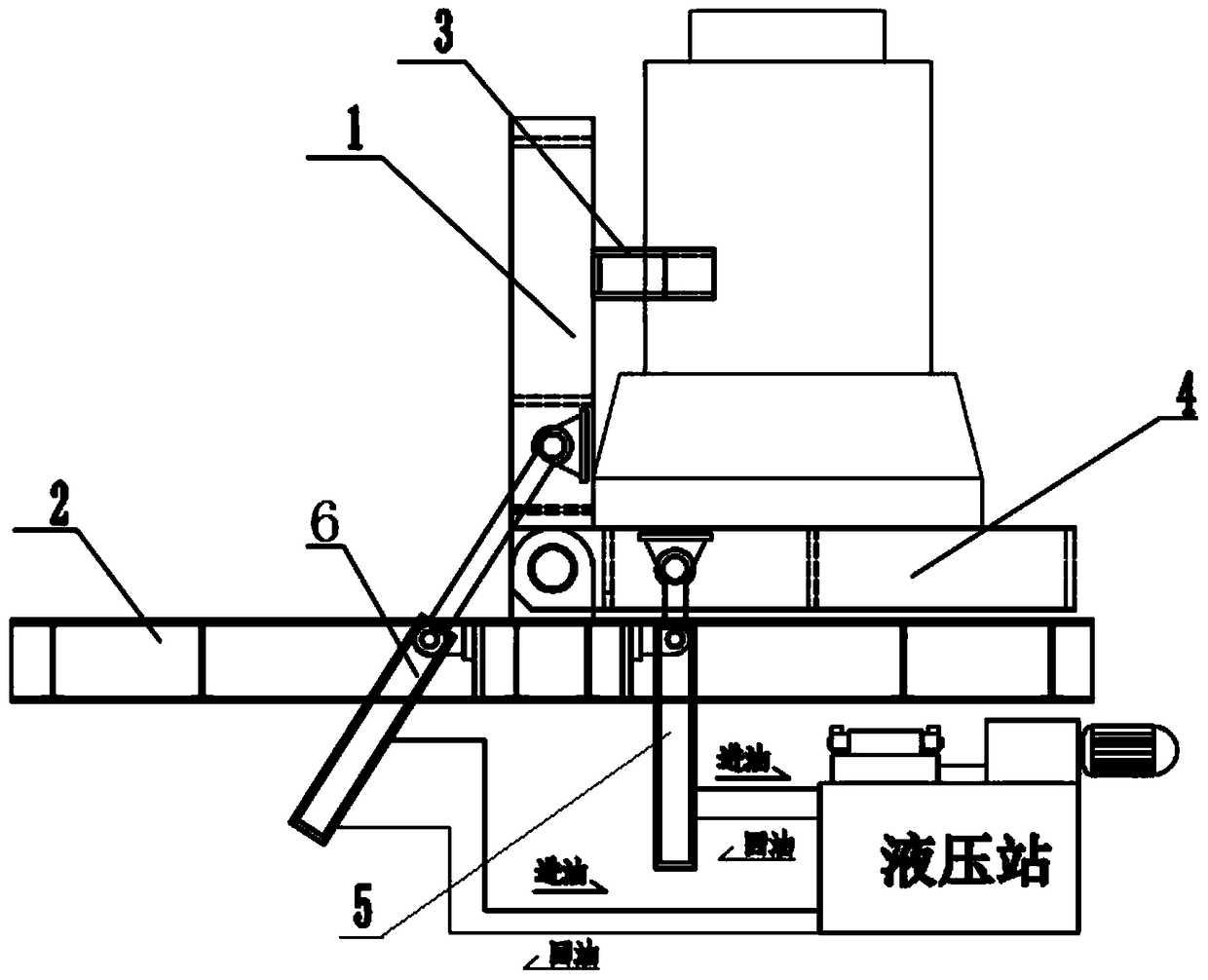 Large special device for nozzle sleeve turnover