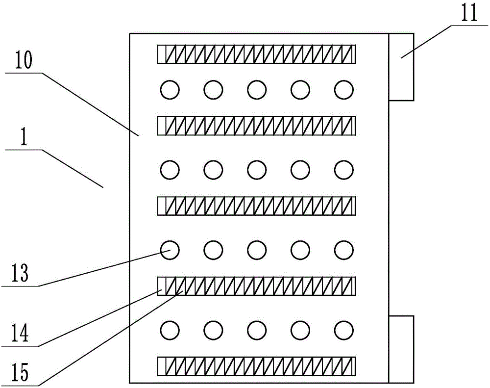 Material guide plate for garbage extruding and crushing device