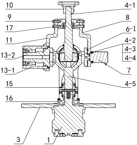 Robot wrist unit driven by hydraulic actuator