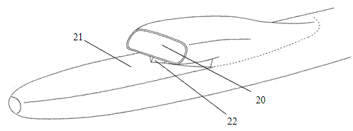 High-performance subsonic speed air inlet duct integrated with inner auxiliary air inlet duct