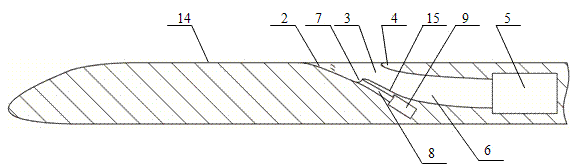 High-performance subsonic speed air inlet duct integrated with inner auxiliary air inlet duct