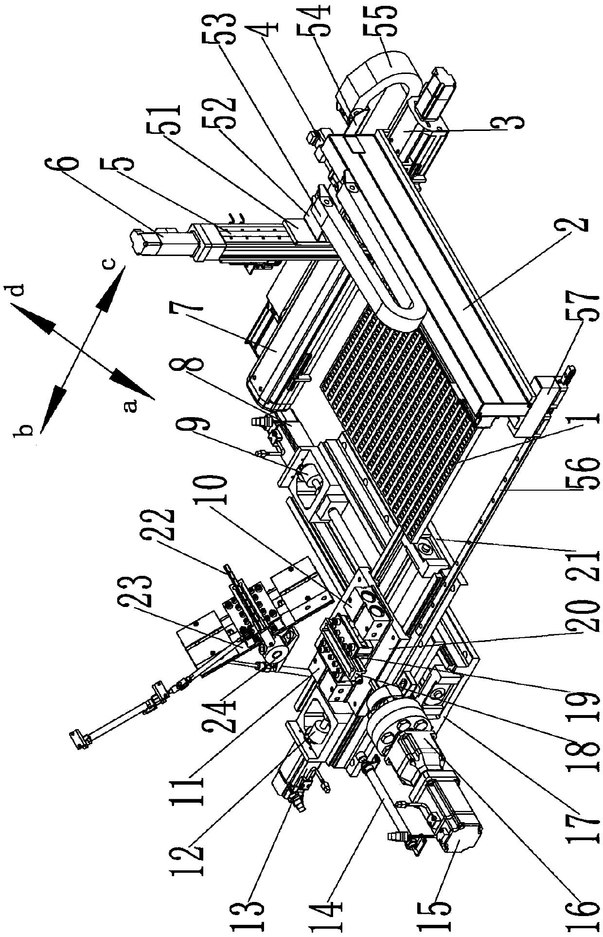 Stamping steel font automatic deployment coding system