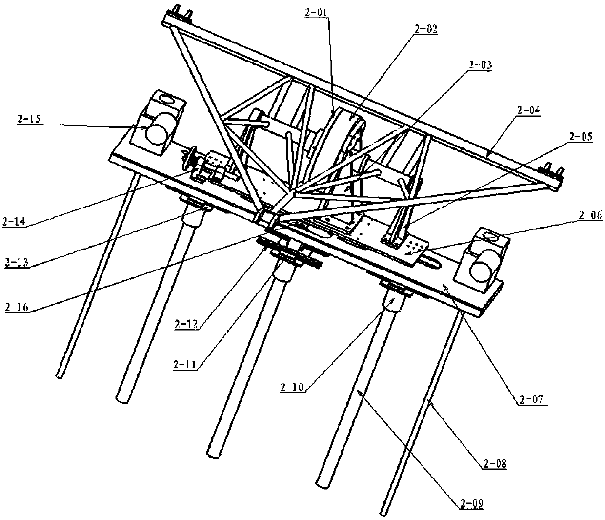 Aircraft cabin door installation posture adjustment equipment