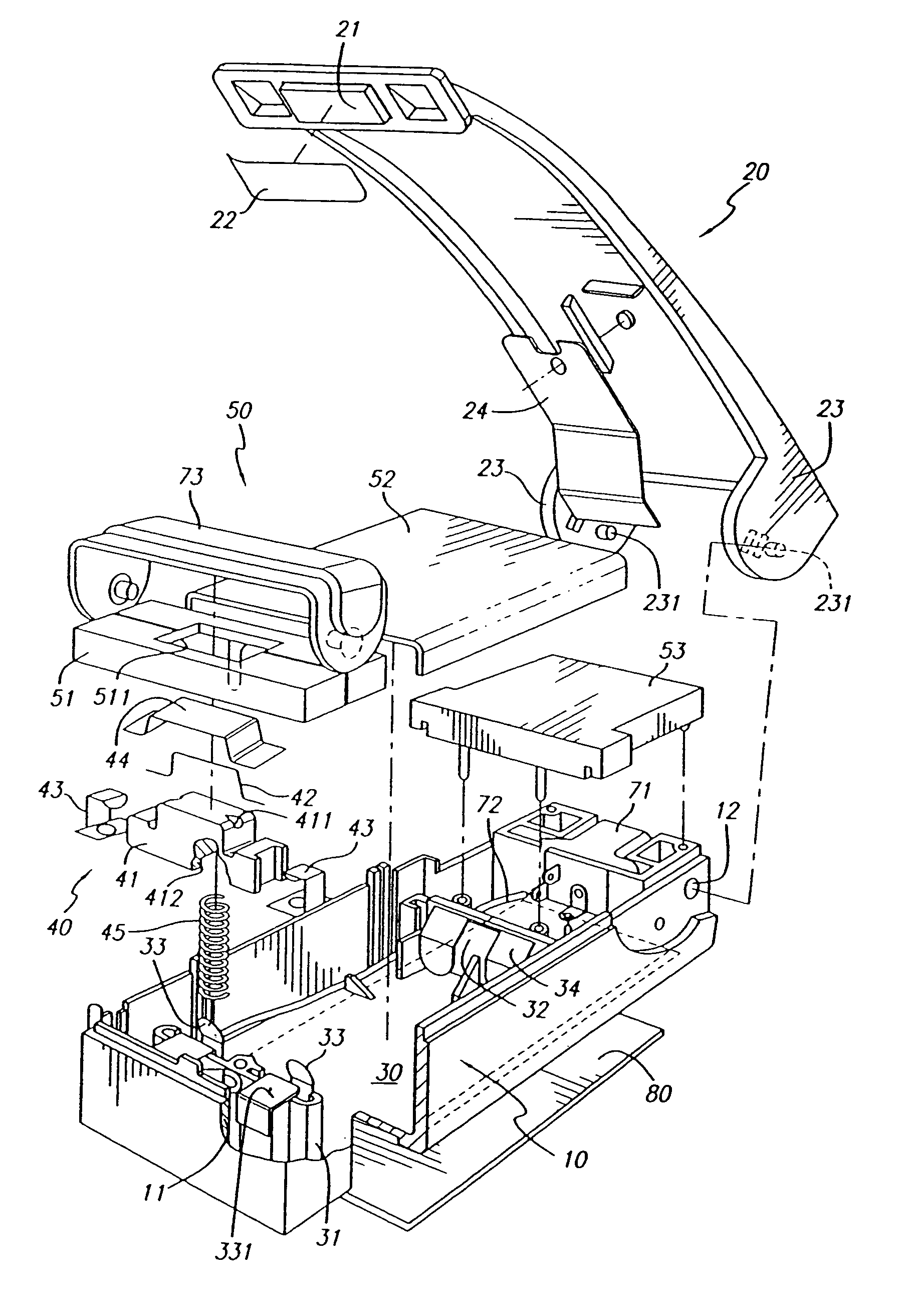 Electric heat sealer with safety device