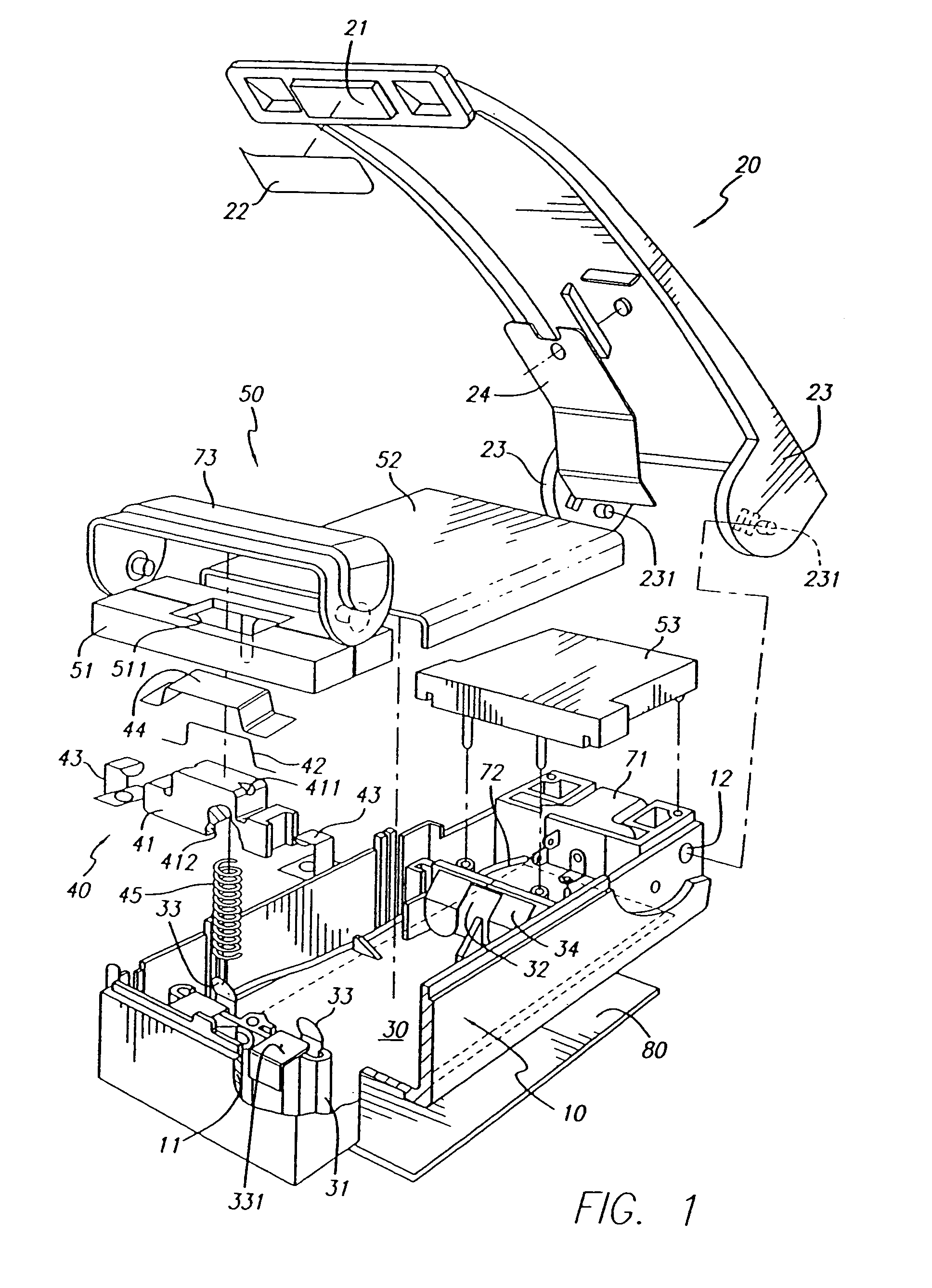 Electric heat sealer with safety device