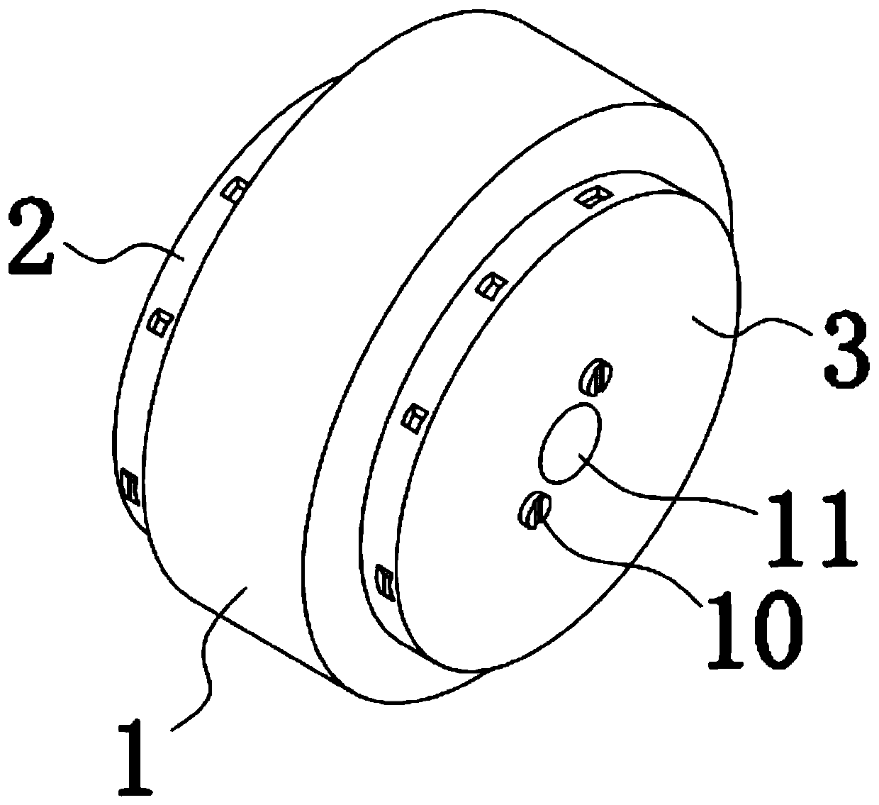 Compound diamond grinding wheel for lens polishing and preparation method thereof