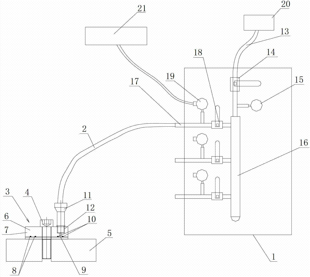 Device and method for monitoring underwater bolt fastening state