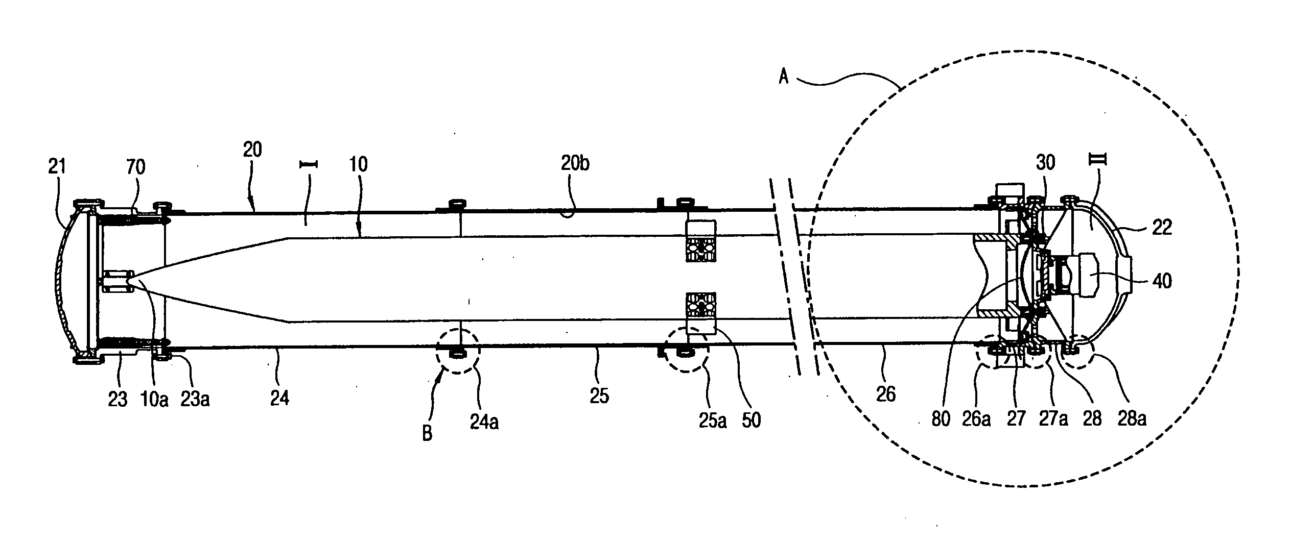 Missile ejection system and launching canister thereof