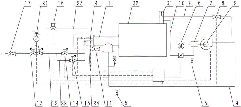 Flue gas and air premixing pipe bundle self-cooling low-nitrogen combustion device and combustion method thereof