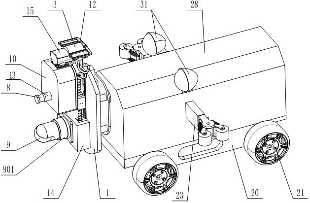 Pipeline robot for oil and gas pipelines and pipeline defect detection and repair method