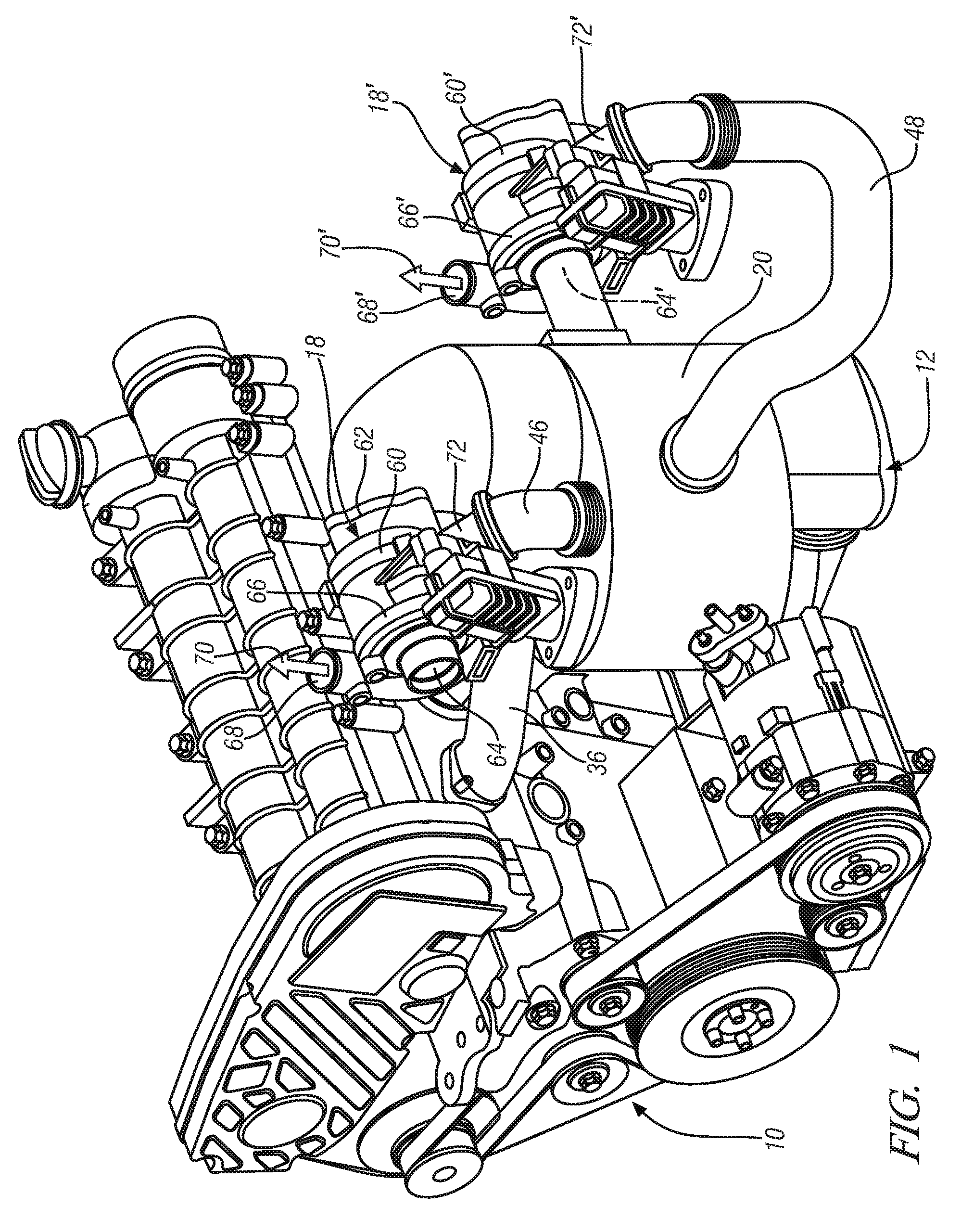 Closely coupled exhaust aftertreatment system for an internal combustion engine having twin turbochargers