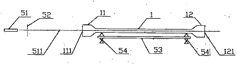 He-Ne laser tube with flat inner cavity and manufacturing method thereof