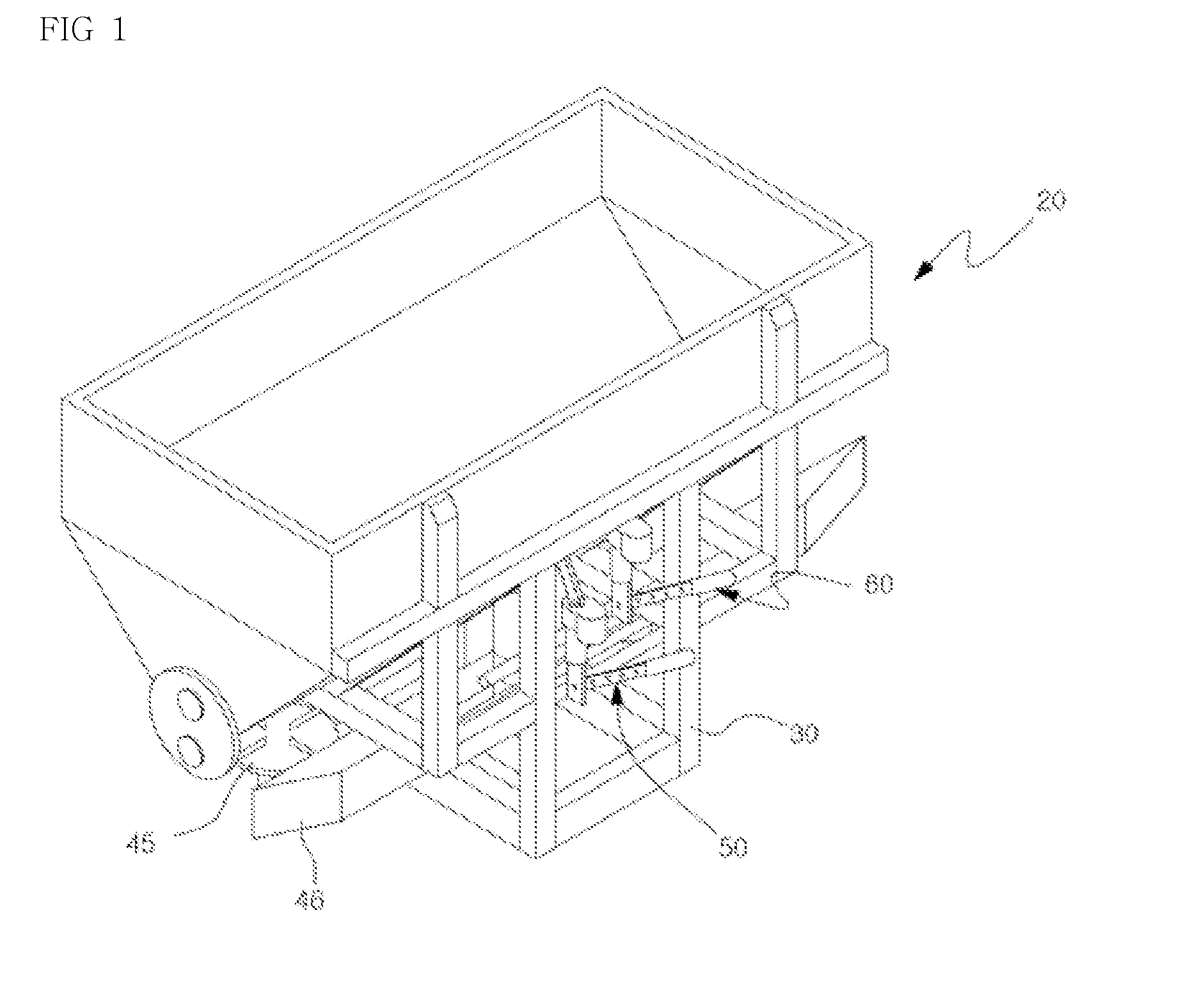 Double feed spreader having two dispensing holes