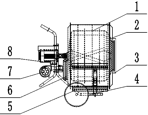 Environment-friendly indirect type roller heating device with heat preservation