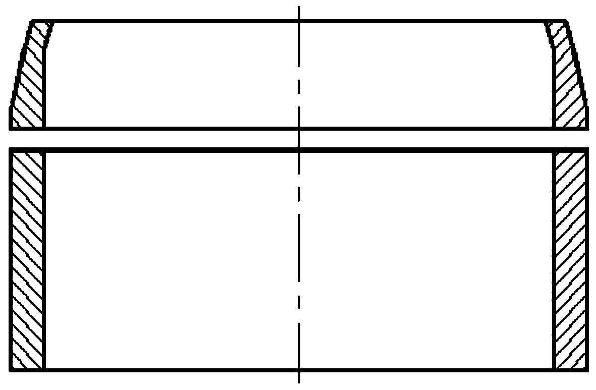 Integrated forging method for transition section and barrel body of hydrogenation reactor