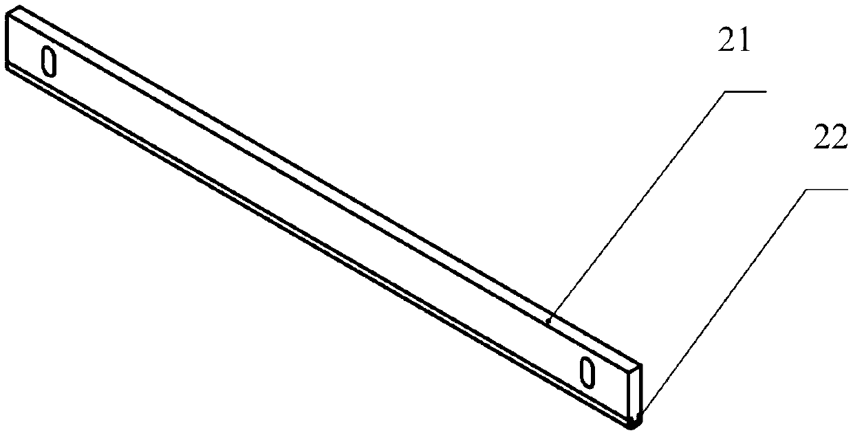 Flexible scraper device and selective laser melting powder laying device