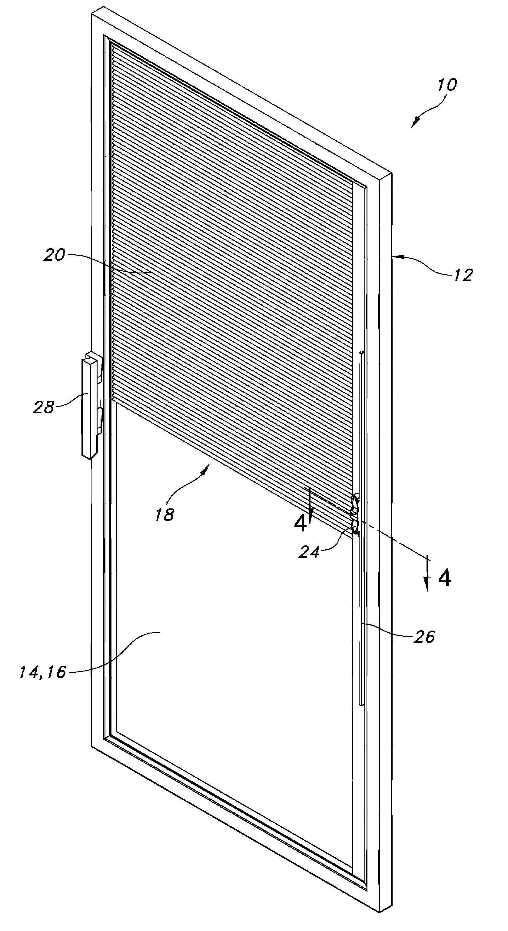 Operator for insulated glass accessory