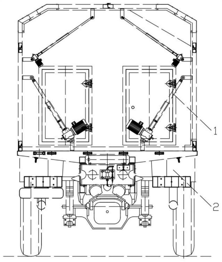 Square cabin capable of automatically and fully unfolding five surfaces and quickly preserving heat