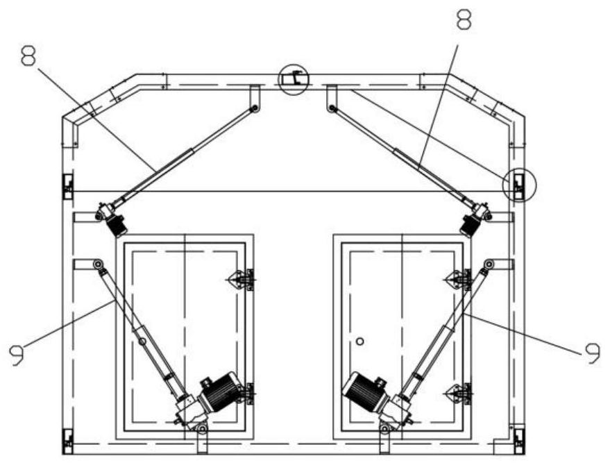 Square cabin capable of automatically and fully unfolding five surfaces and quickly preserving heat