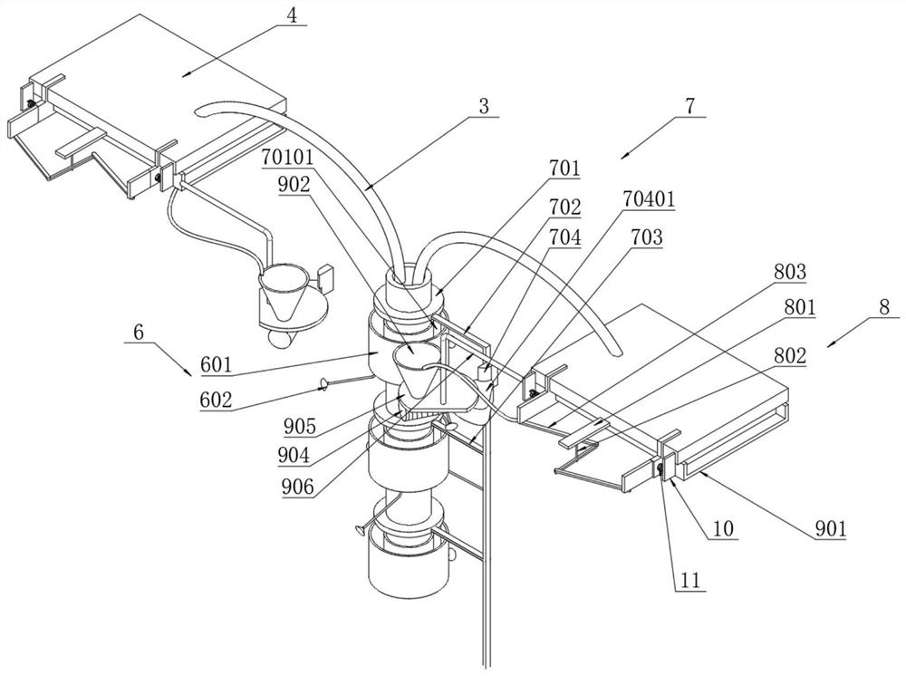 Street lamp structure of sponge city