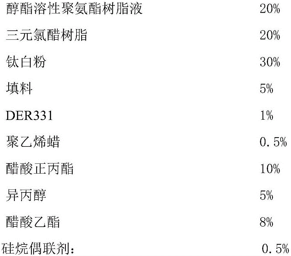 Plastic ink for solvent-free adhesive compounding and preparation method thereof