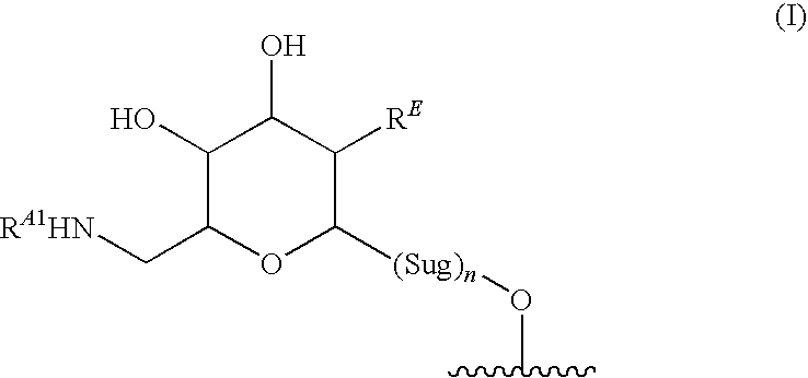 Glycosylated glycopeptide antibiotic derivatives