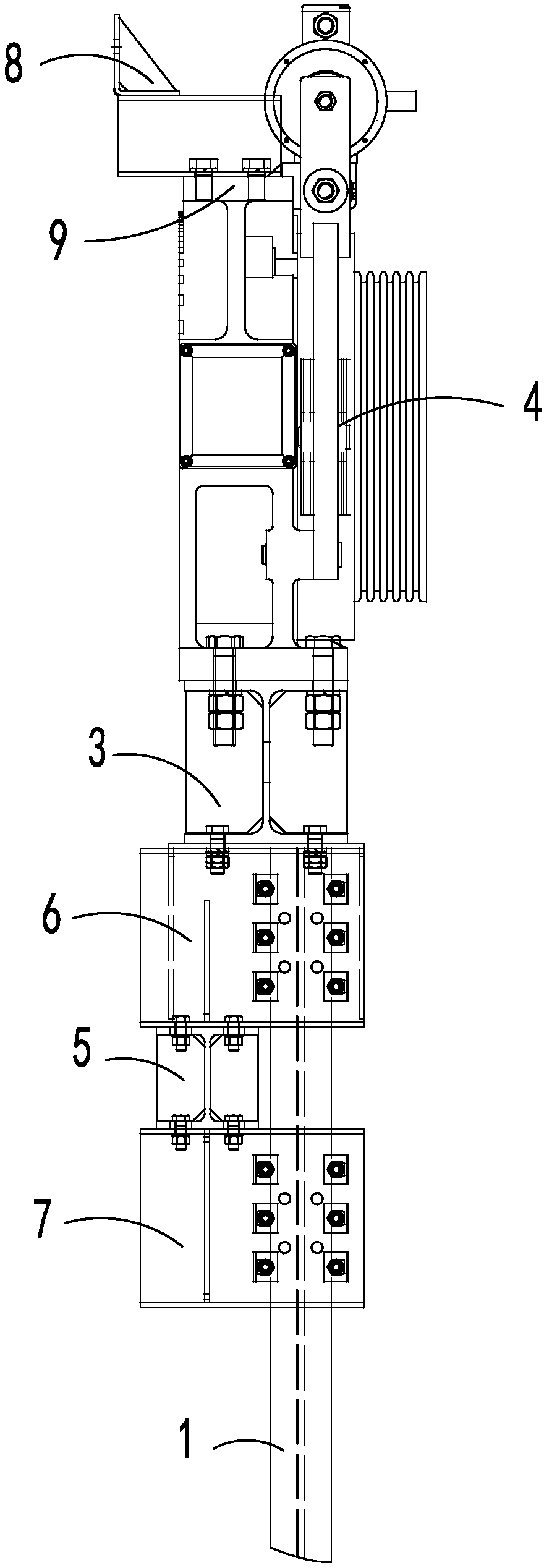 Machine room-less elevator